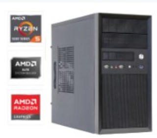 Office PC | AMD Ryzen 5 5600GT 6 x 3,6GHz | 16GB DDR4 | Radeon Grafik | 500GB SSD M.2