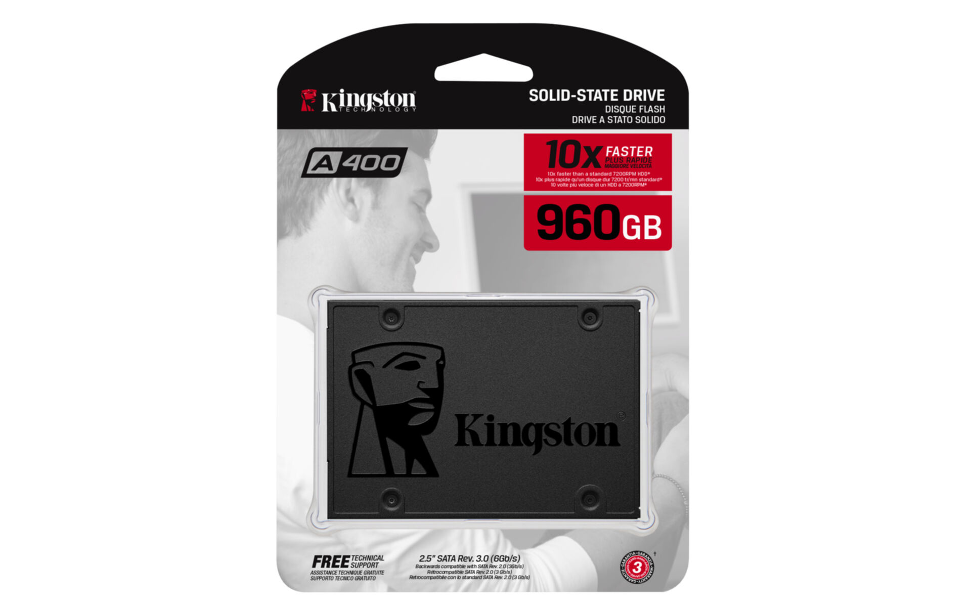 SSD Kingston A400 960GB Sata3 SA400S37/960G 2,5