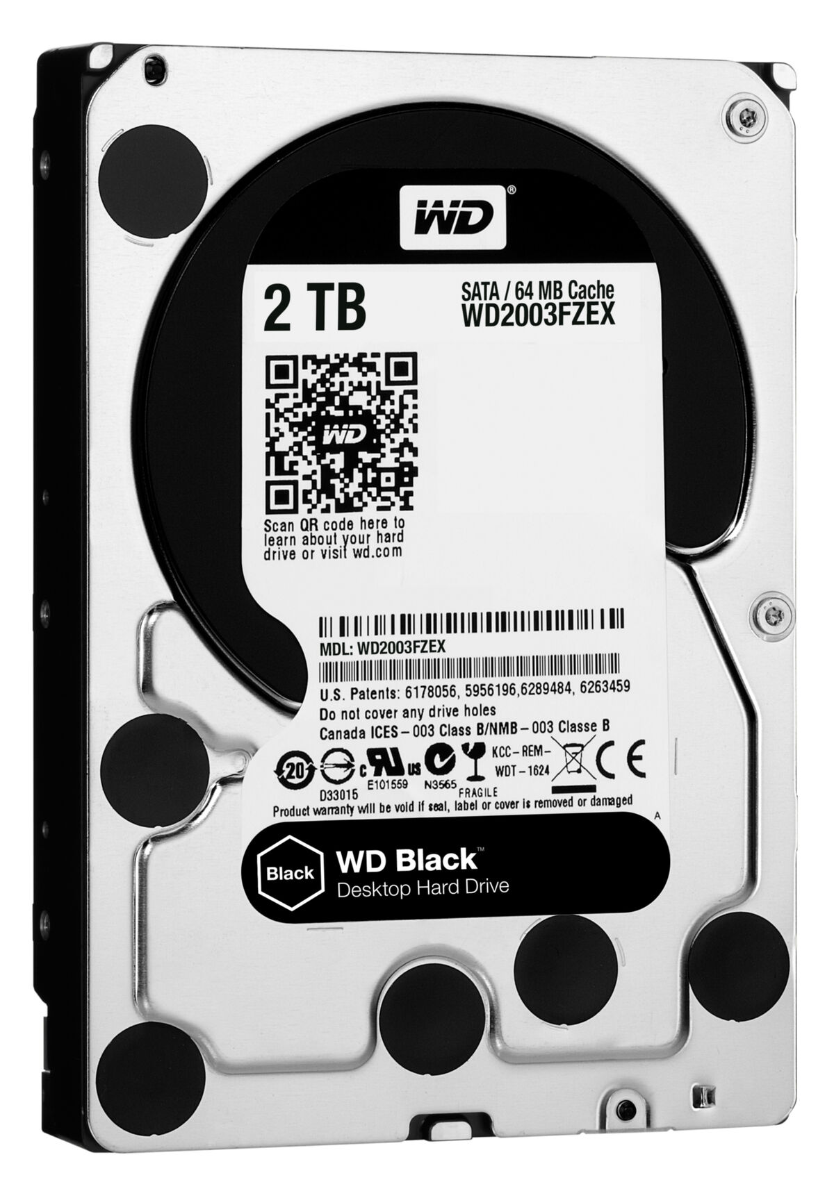 HDD WD Black WD2003FZEX 2TB/8,9/600/72 Sata III 64MB (D)